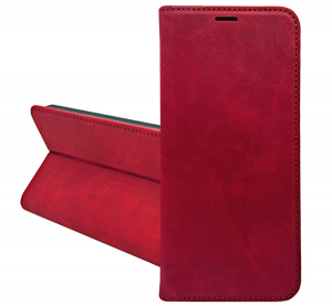 Tok álló, bőr hatású (FLIP, oldalra nyíló, asztali tartó, kártyazseb, prémium) PIROS Samsung Galaxy A15 5G (SM-A156) / Galaxy A15 4G (SM-A155) "Gigapa