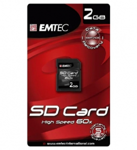 Emtec SD 2 Gb mem&oacute;riak&aacute;rtya ECO 18Mb/s,  SDHC 2Gb (-SDHC-2Gb)