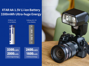 XTAR Li-ion 1,5V 2000mAh tölthető elem, akkumulátor beépített védelemmel (hagyományos elem kiváltására) (012-152)