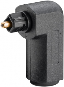 Goobay Optikai kábel toldó és adapter, TOSLINK aljzat - 3.5mm dugó 90° (11925)
