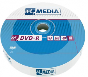 MyMedia DVD-R lemez, 4,7 GB, 16x, 10 db, zsugor csomagol&aacute;s,  (by VERBATIM) (DVDM-16Z10)