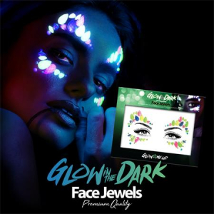 Arc &eacute;kszer k&eacute;szlet, &ouml;ntapad&oacute;, UV f&eacute;nyben fluoreszk&aacute;l&oacute;, "Glow in the dark", neon sz&iacute;nek (PY347)