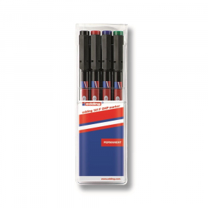 Edding Alkoholos marker k&eacute;szlet 0,6mm, 141F OHP  4 klf. sz&iacute;n (7070041000)
