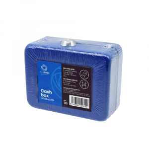 Bluering Pénzkazetta fém 125x55x95 mm kicsi  kék
