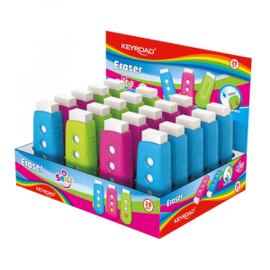 Keyroad Rad&iacute;r, PVC mentes 20 db/display  Smile Eraser vegyes sz&iacute;nek (KR971710)