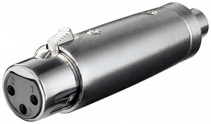 Goobay XLR adapter, RCA aljzat átalakító (27457)