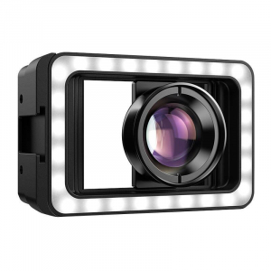 Apexel mobil objektív 100mm makró LED-del fekete (APL-HB100FL23)