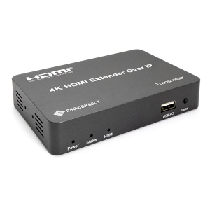 PROCONNECT Extender HDMI Over IP, Ad&oacute; - Vevő, Infra, USB, 4k@30Hz, 150m-ig, (PC-EX150M-KVM)