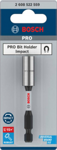 Bosch Accessories PRO Standard Bit Holder Impact, 75 mm (2608522559)