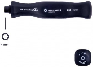 Bernstein ESD csavarh&uacute;z&oacute; foganty&uacute; m&aacute;gnestart&oacute; tart&oacute; 5/32 h&uuml;velykes 95 mm 5/32 (4 mm) (4-116)