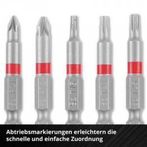 Einhell Karabiner Bit Set 10tlg  Bit k&eacute;szlet 1/4 (6.3 mm), PH, PZ, TORX, Hatlap (118623)