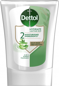 Dettol Aloe Vera foly&eacute;kony szappan ut&aacute;nt&ouml;ltő &eacute;rtint&eacute;s n&eacute;lk&uuml;li k&eacute;zmos&oacute; k&eacute;sz&uuml;l&eacute;khez 250 ml