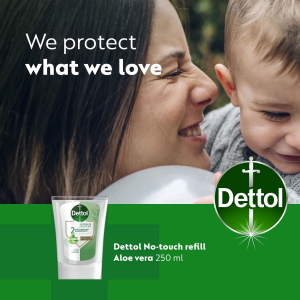 Dettol Aloe Vera foly&eacute;kony szappan ut&aacute;nt&ouml;ltő &eacute;rtint&eacute;s n&eacute;lk&uuml;li k&eacute;zmos&oacute; k&eacute;sz&uuml;l&eacute;khez 250 ml