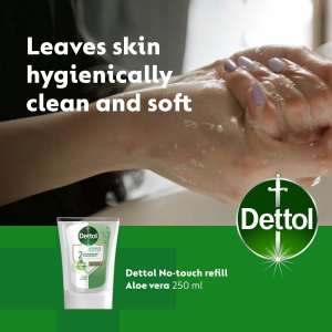 Dettol Aloe Vera foly&eacute;kony szappan ut&aacute;nt&ouml;ltő &eacute;rtint&eacute;s n&eacute;lk&uuml;li k&eacute;zmos&oacute; k&eacute;sz&uuml;l&eacute;khez 250 ml
