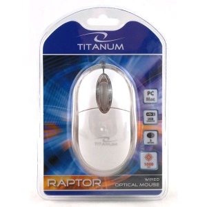 Esperanza TM102W Titanum Raptor optikai egér fehér USB