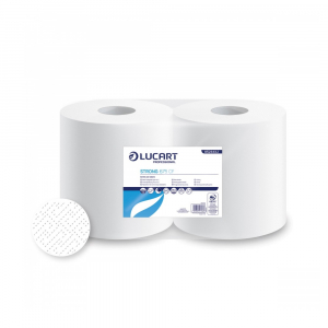 Lucart Ipari t&ouml;rlő 2 r&eacute;tegű tekercses &aacute;tm&eacute;rő: 25 cm 100 % cellul&oacute;z 675 lap/tek 2 tekercs/karton Strong  675CF_ (852343J)