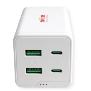 Roline Fali t&ouml;ltő, 2x USB-A 3.0 + 2x USB-C, 120W, feh&eacute;r (19.11.1056-10)