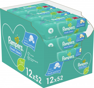 Pampers Fresh Clean 12&times; 52 db