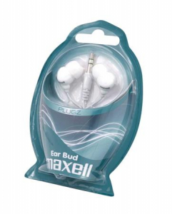 Maxell F&uuml;lhallgat&oacute;,  "Plugz", feh&eacute;r (MXFPW)