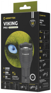 ArmyTek Viking Pro White LED K&eacute;zil&aacute;mpa Akkur&oacute;l &uuml;zemeltetett 2050 lm 136 g (F07701C)