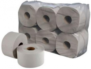 Toalettpap&iacute;r, 1 r&eacute;tegű, nagytekercses, 130 m, 19 cm &aacute;tm&eacute;rő, "Vella", nat&uacute;r (KHH885)