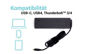 i-tec Universal Charger USB-C PD3.0 100W Notebook t&aacute;pegys&eacute;g 100 W 5 V, 9 V, 12 V, 15 V, 20 V 5 A (CHARGER-C100W)