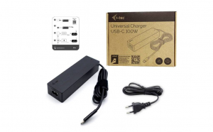 i-tec Universal Charger USB-C PD3.0 100W Notebook t&aacute;pegys&eacute;g 100 W 5 V, 9 V, 12 V, 15 V, 20 V 5 A (CHARGER-C100W)