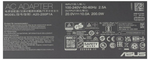 ASUS Netzteil  Notebook t&aacute;pegys&eacute;g 200 W 20 V 10 A (0A001-01120600)