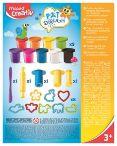Maped Gyurma és formázó készlet, 21 darabos, , "Pat Dough" (IMAC907202)