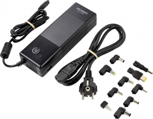 VOLTCRAFT NPS-134 USB Notebook t&aacute;pegys&eacute;g 134.5 W 12 V/DC, 14 V/DC, 15 V/DC, 16 V/DC, 18 V/DC, 18.5 V/DC, 19 V/DC, 19.5 V/DC, 20 V/DC, 22 V/DC, 24 V/DC