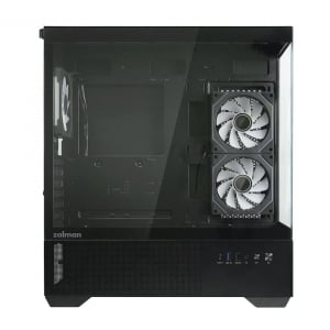 Zalman Chronix táp nélküli ablakos ház fekete + 3db RGB ventilátor