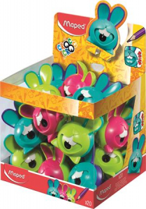 Maped Hegyező display, egylyuk&uacute;, tart&aacute;lyos,  "Croc Croc Innovation", nyuszi, vegyes sz&iacute;nek (IMA017611)