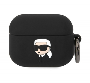CG MOBILE KARL LAGERFELD 3D LOGO NFT KARL HEAD szilikon tok (karab&iacute;ner) FEKETE Apple AirPods Pro (KLAPRUNIKK)