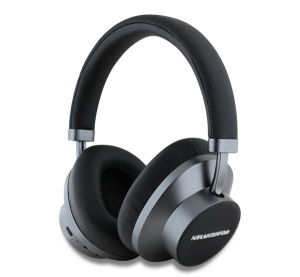 CG MOBILE KARL LAGERFELD SAFFIANO METAL LOGO bluetooth fejhallgat&oacute; SZTEREO (v5.4, mikrofon, ak&iacute;tv zajszűrő + hordtok) FEKETE (KLBHP73PSACKMK)