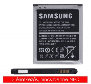Samsung akku 1500mAh LI-ION  Galaxy S3 mini VE (GT-I8200) / Galaxy S3 mini (GT-I8190) "Gigapack csomagolás" (EB-F1M7FLU)