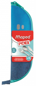 Maped Evőeszk&ouml;zk&eacute;szlet, f&eacute;m, sz&ouml;vet tok,  "Concept Kids", k&eacute;k (IMA878003)