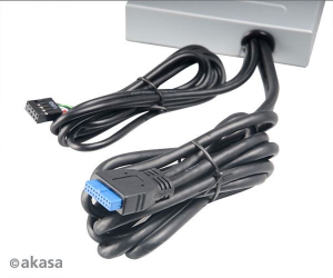 Akasa AK-ICR-12V3 InterConnect S USB Hub fekete