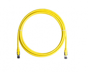 NIKOMAX Patch k&aacute;bel S/FTP CAT8 LSOH 3m, s&aacute;rga (NMC-PC4SI55B-030-C-YL)