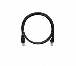 NIKOMAX Patch k&aacute;bel S/FTP, CAT6a, PVC, 10m, fekete (NMC-PC4SA55B-100-BK)