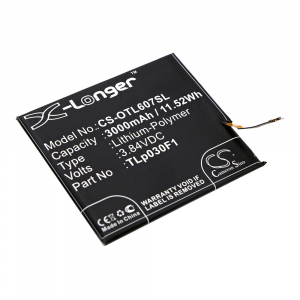 RealPower Alcatel  TLp030F2, TLp030F1 3,84V 3000mAh ut&aacute;ngy&aacute;rtott RealPower Li-Polymer akku (CS-OTL607SL)
