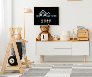 Victoria Kr&eacute;t&aacute;s t&aacute;bla, fekete fel&uuml;let, nem m&aacute;gneses, 30x40 cm, fakeret,  (VVI09)