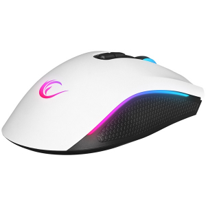 Rampage Egér Gamer - SMX-R44 V2 Macro (12800 DPI, 7 gomb, makro, RGB LED, 1,8m fonott kábel, fehér) (41492)
