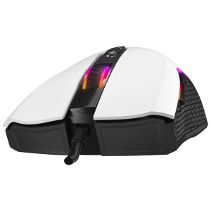 Rampage Egér Gamer - SMX-R44 V2 Macro (12800 DPI, 7 gomb, makro, RGB LED, 1,8m fonott kábel, fehér) (41492)