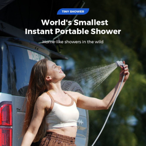 Flextail Tiny Shower &ndash; Ultrak&ouml;nnyű hordozhat&oacute; zuhany 2,5L/perc v&iacute;z&aacute;raml&aacute;ssal (TS2500-WT-I)