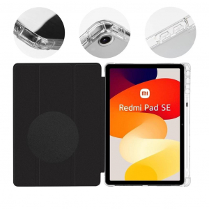 OBAL:ME MistyTab fekete Smartbook tok, penci tart&oacute;val Xiaomi Redmi Pad SE 11.0' t&aacute;blag&eacute;phez