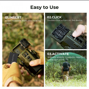 Flextail Evo Repel 3 az 1-ben hordozhat&oacute; sz&uacute;nyogriaszt&oacute; (ER4800-BK-I)