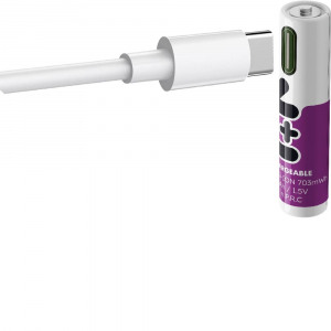 Uniross AAA USB-C 1,5V akkumul&aacute;tor 4db/csomag