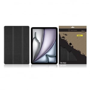 Tactical Book Tri Fold tok iPad készülékhez / iPad Air 11 2024/2025 készülékhez / iPad Air 5 2022 készülékhez / iPad Air 4 2020 készülékhez fekete