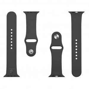 Tactical 488 szilikon sz&iacute;j Apple iWatch k&eacute;sz&uuml;l&eacute;khez 1/2/3/4/5/6/7/8/9/10/SE 42/44/45/46mm fekete