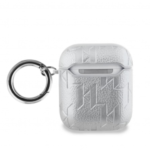 Karl Lagerfeld PU dombor&iacute;tott Karl Head Case AirPods 1/2 k&eacute;sz&uuml;l&eacute;khez ez&uuml;st